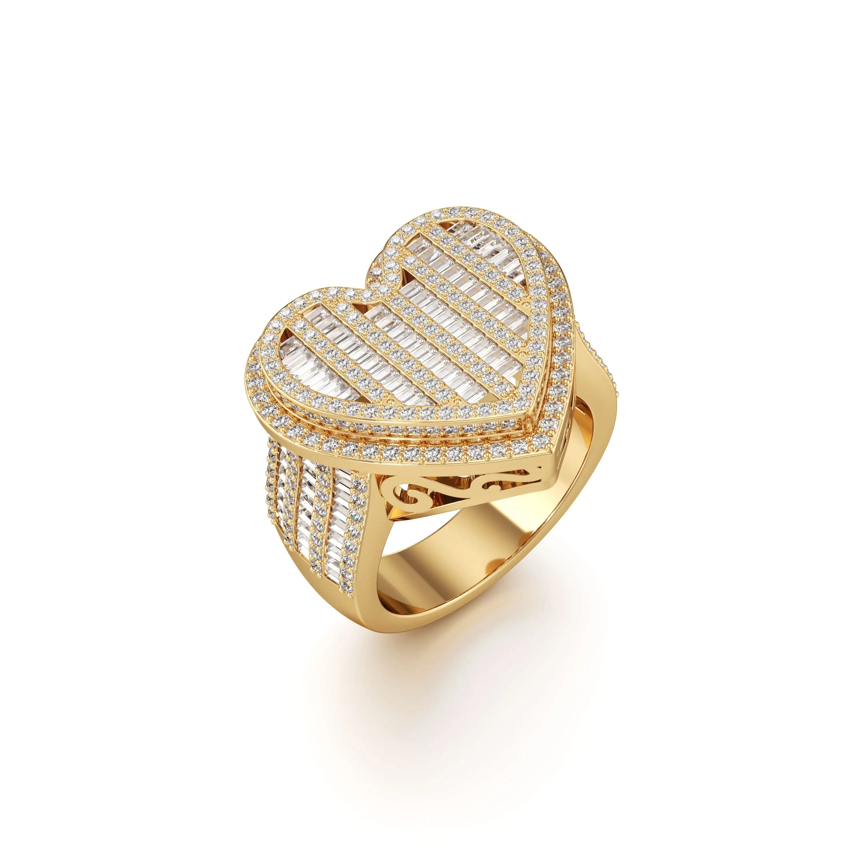 Biggie Heart Lab Grown Diamond Ring