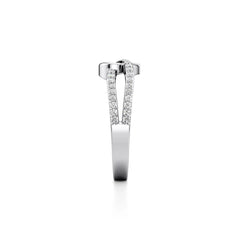 Entwined Heart Lab Grown Diamond Ring