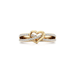 Entwined Heart Lab Grown Diamond Ring