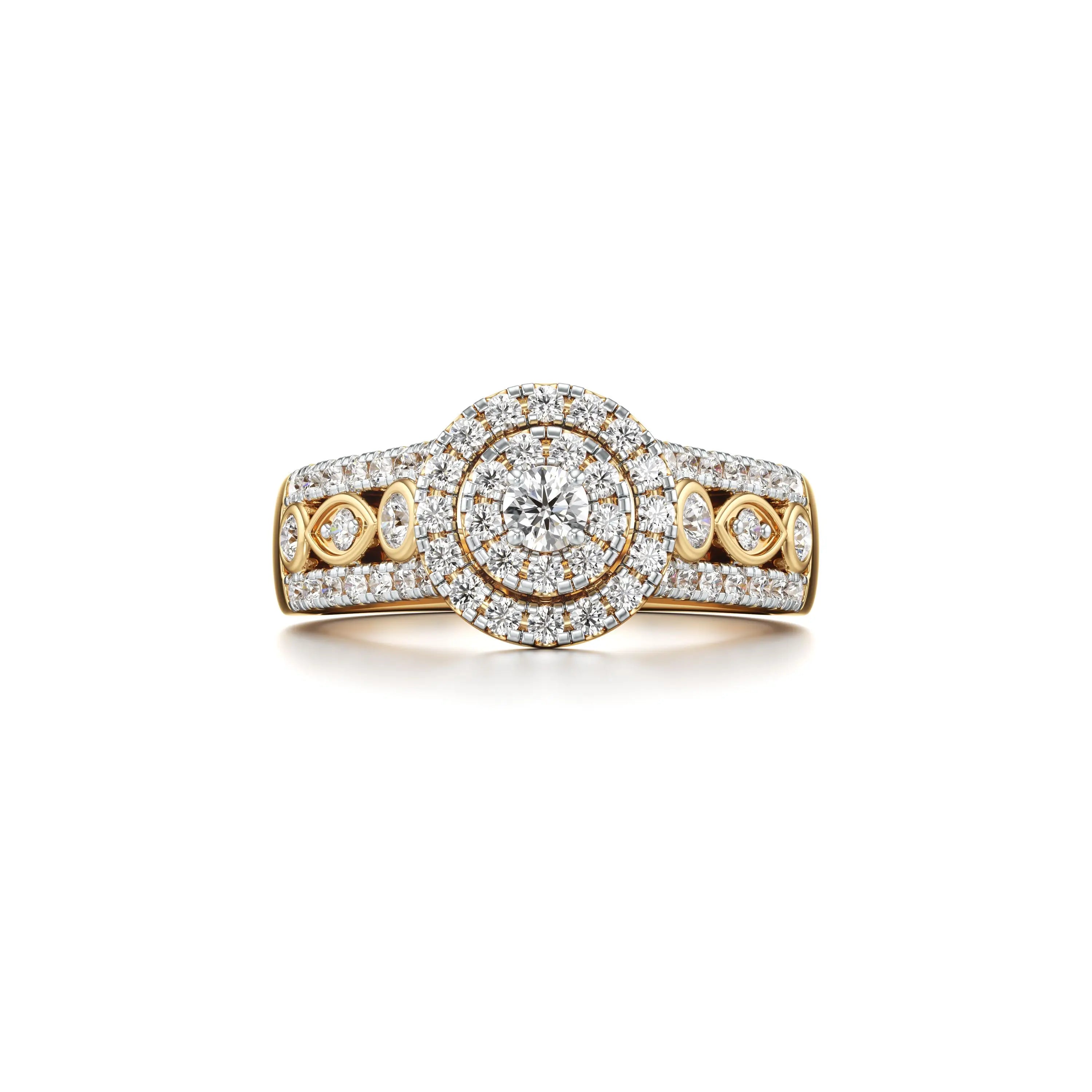 Exotic Solitaire Lab Grown Diamond Ring