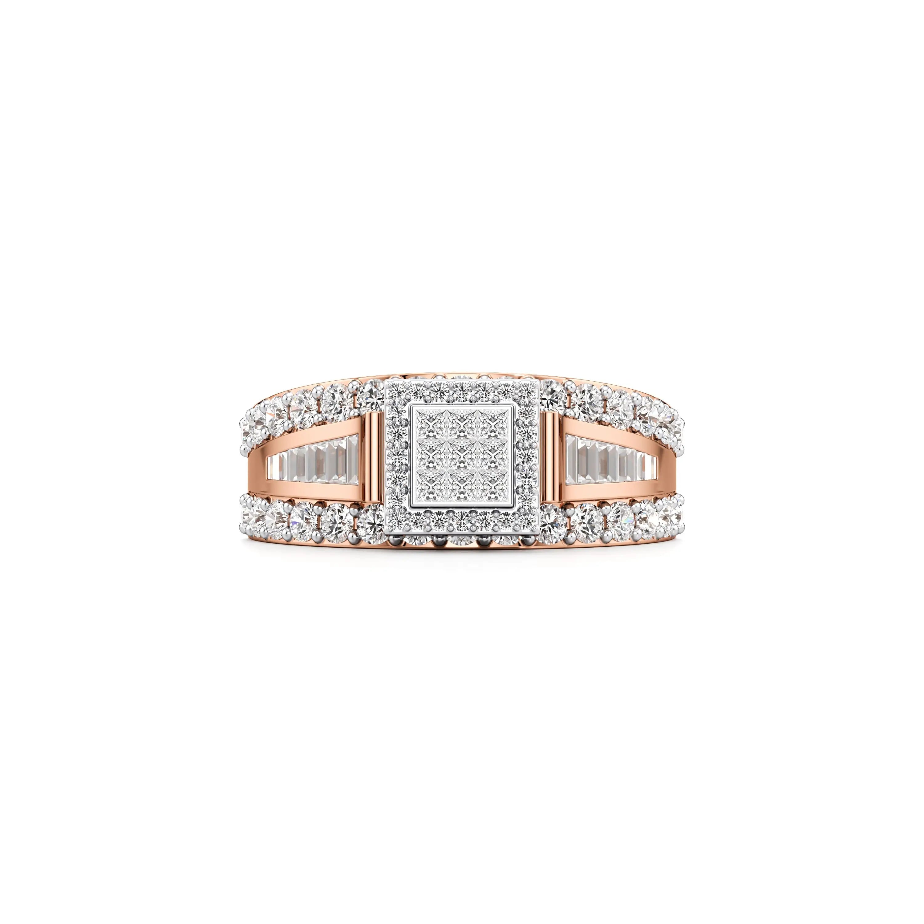 Frostfire Elegance Lab Grown Diamond Ring