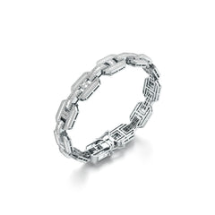 Glitzy Ocean-link Lab Grown Diamond Bracelet