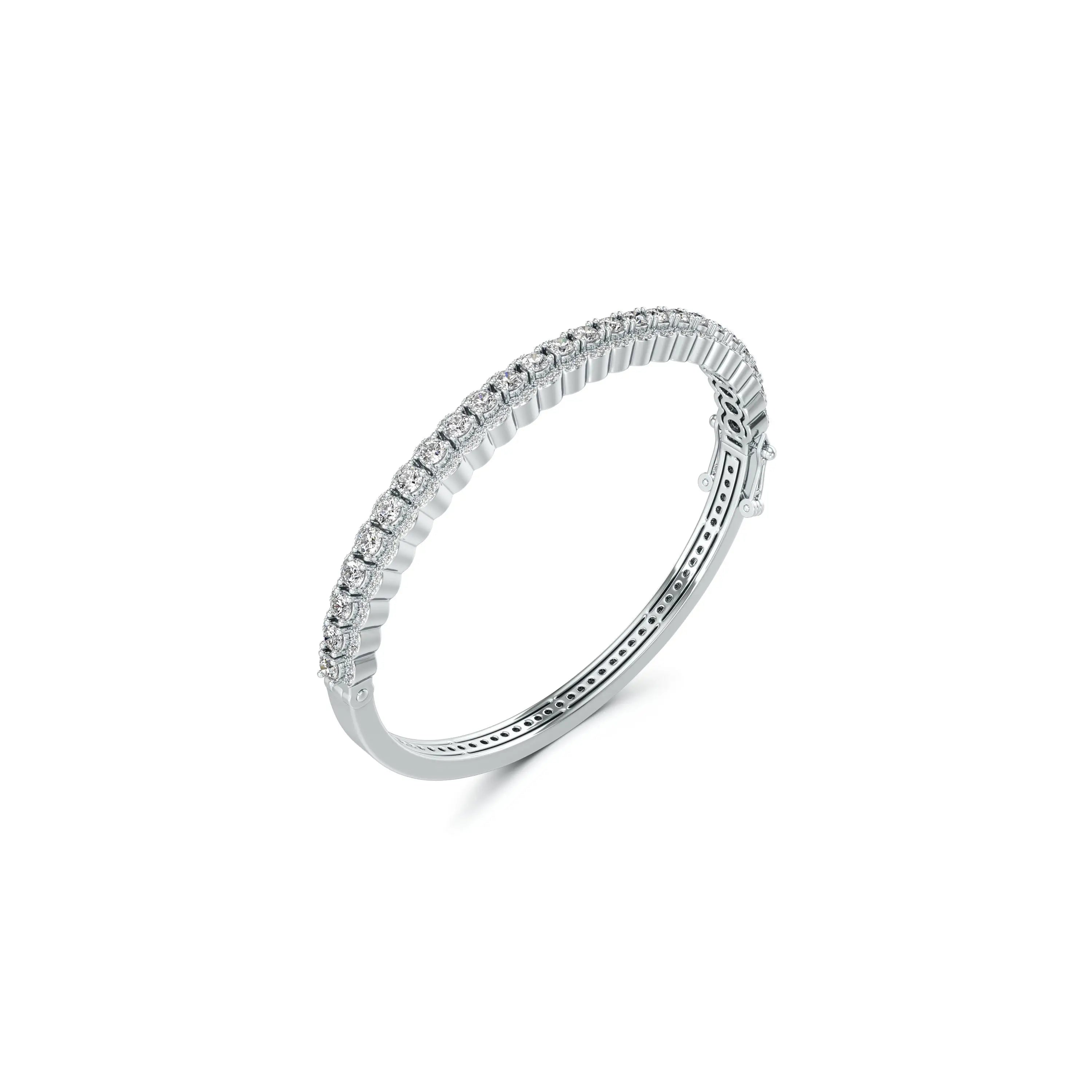 Glitzy Oval Lab Grown Diamond Bracelet