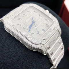 Cartier Diamond Customised Watch Santos