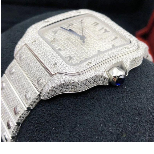 Cartier Diamond Customised Watch Santos