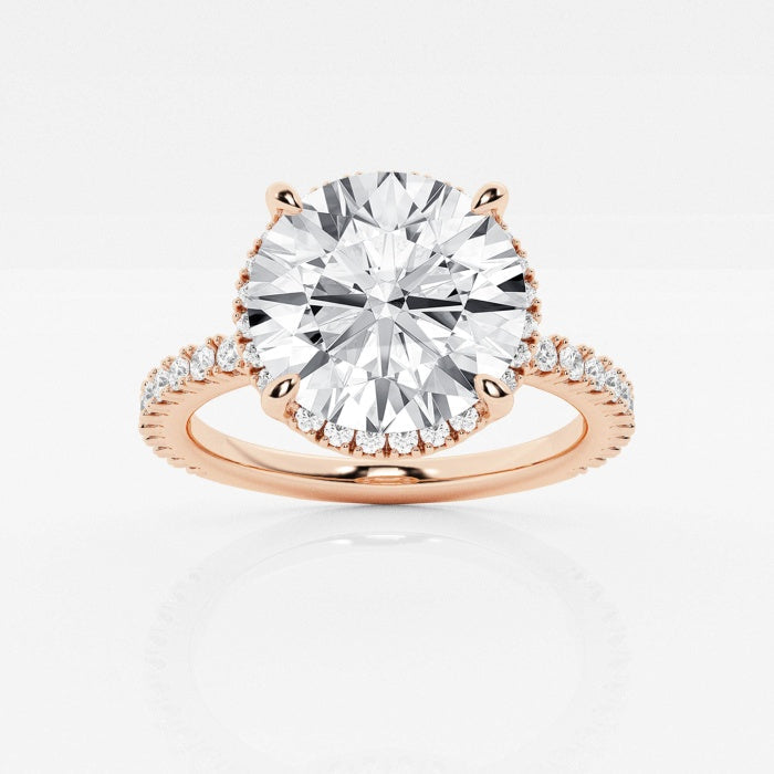 Badgley Mischka Near-Colorless 3 12 ctw Round Lab Grown Diamond Engagement Ring