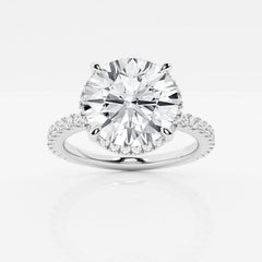 Badgley Mischka Near-Colorless 3 12 ctw Round Lab Grown Diamond Engagement Ring