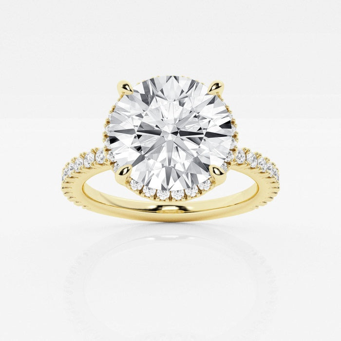 Badgley Mischka Near-Colorless 3 12 ctw Round Lab Grown Diamond Engagement Ring