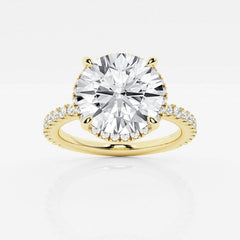 Badgley Mischka Near-Colorless 3 12 ctw Round Lab Grown Diamond Engagement Ring