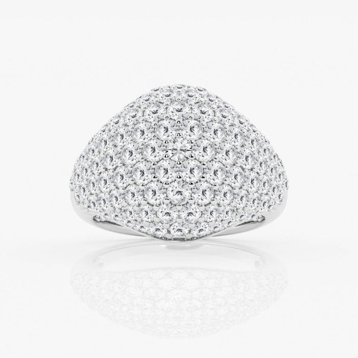 3 ctw Round Lab Grown Diamond Pave Dome Fashion Ring