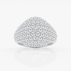 3 ctw Round Lab Grown Diamond Pave Dome Fashion Ring