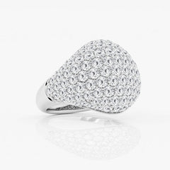 3 ctw Round Lab Grown Diamond Pave Dome Fashion Ring