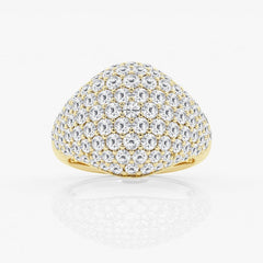 3 ctw Round Lab Grown Diamond Pave Dome Fashion Ring