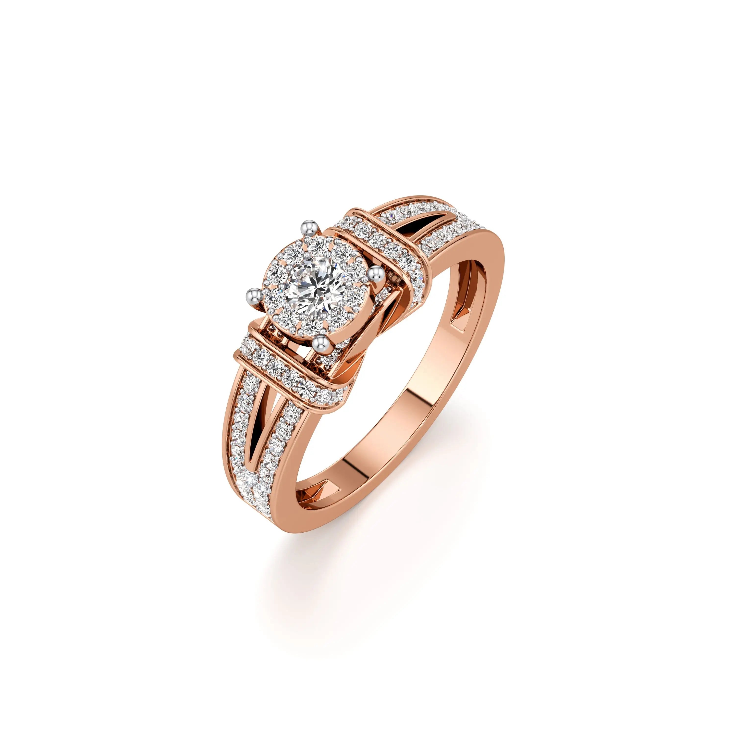 Radiant Aura Lab Grown Diamond Ring