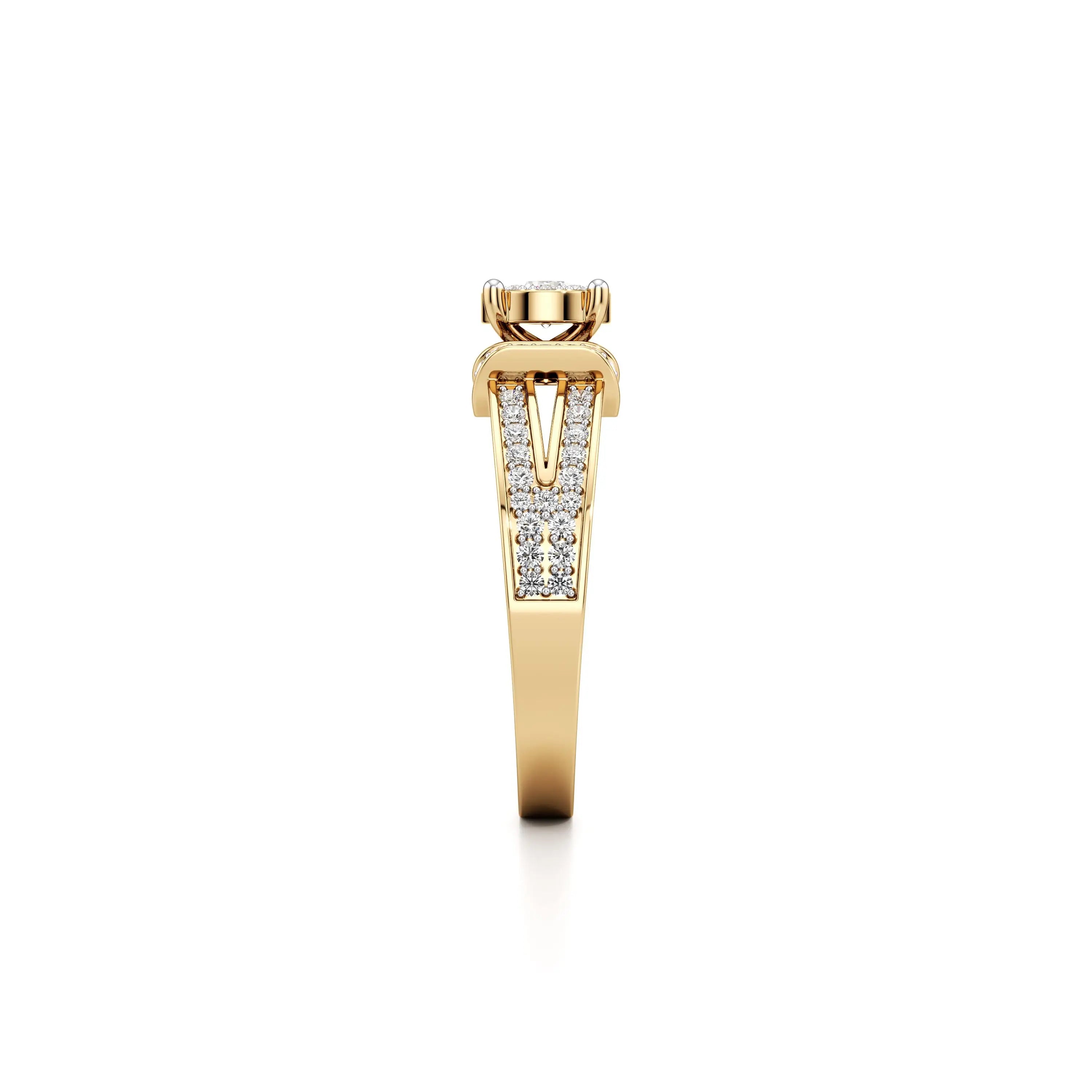 Radiant Aura Lab Grown Diamond Ring