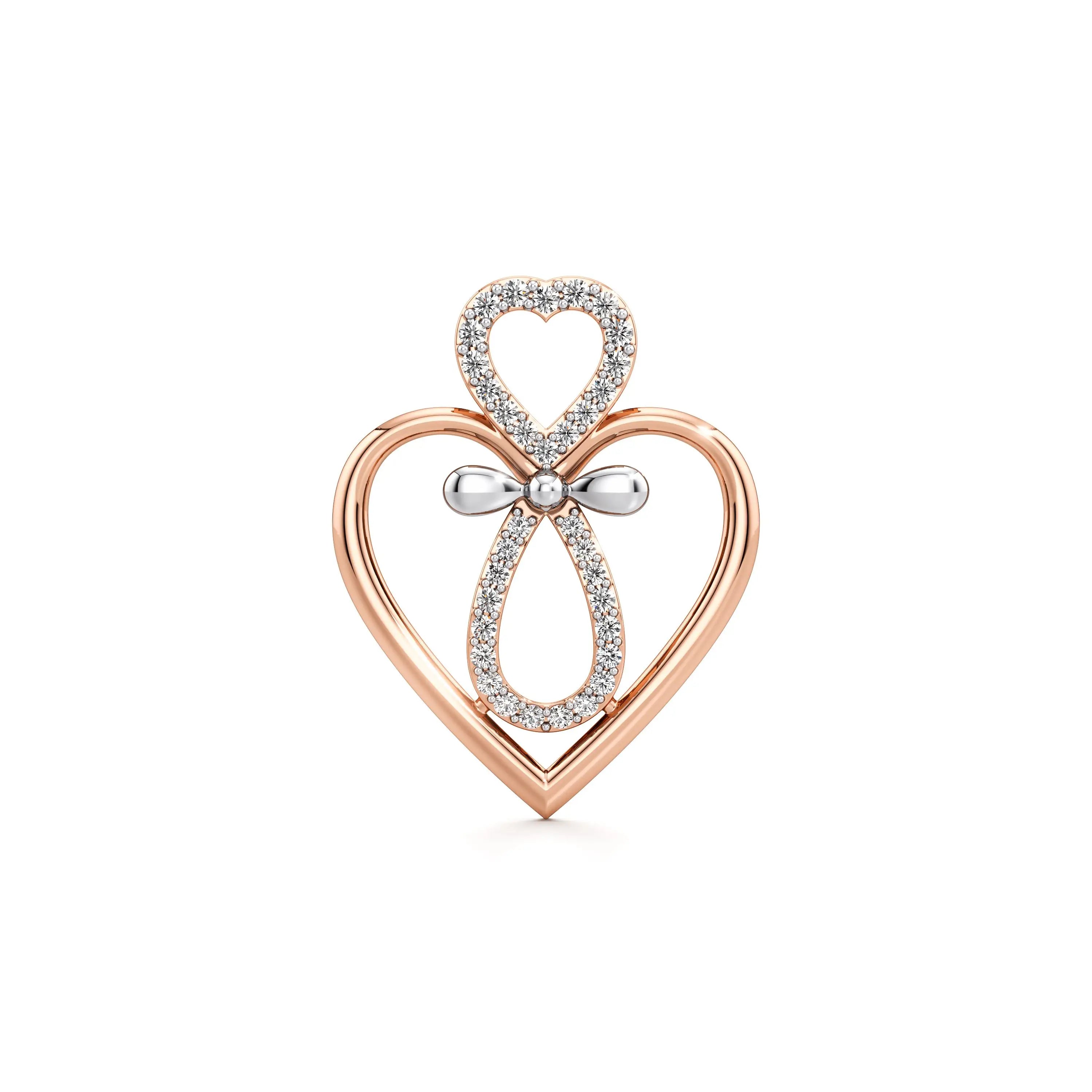 Romantic's Knot Lab Grown Diamond Pendant