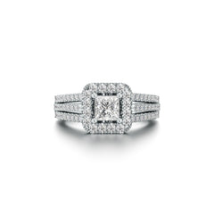 Solitaire Triad Lab Grown Diamond Ring