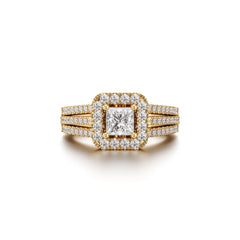 Solitaire Triad Lab Grown Diamond Ring