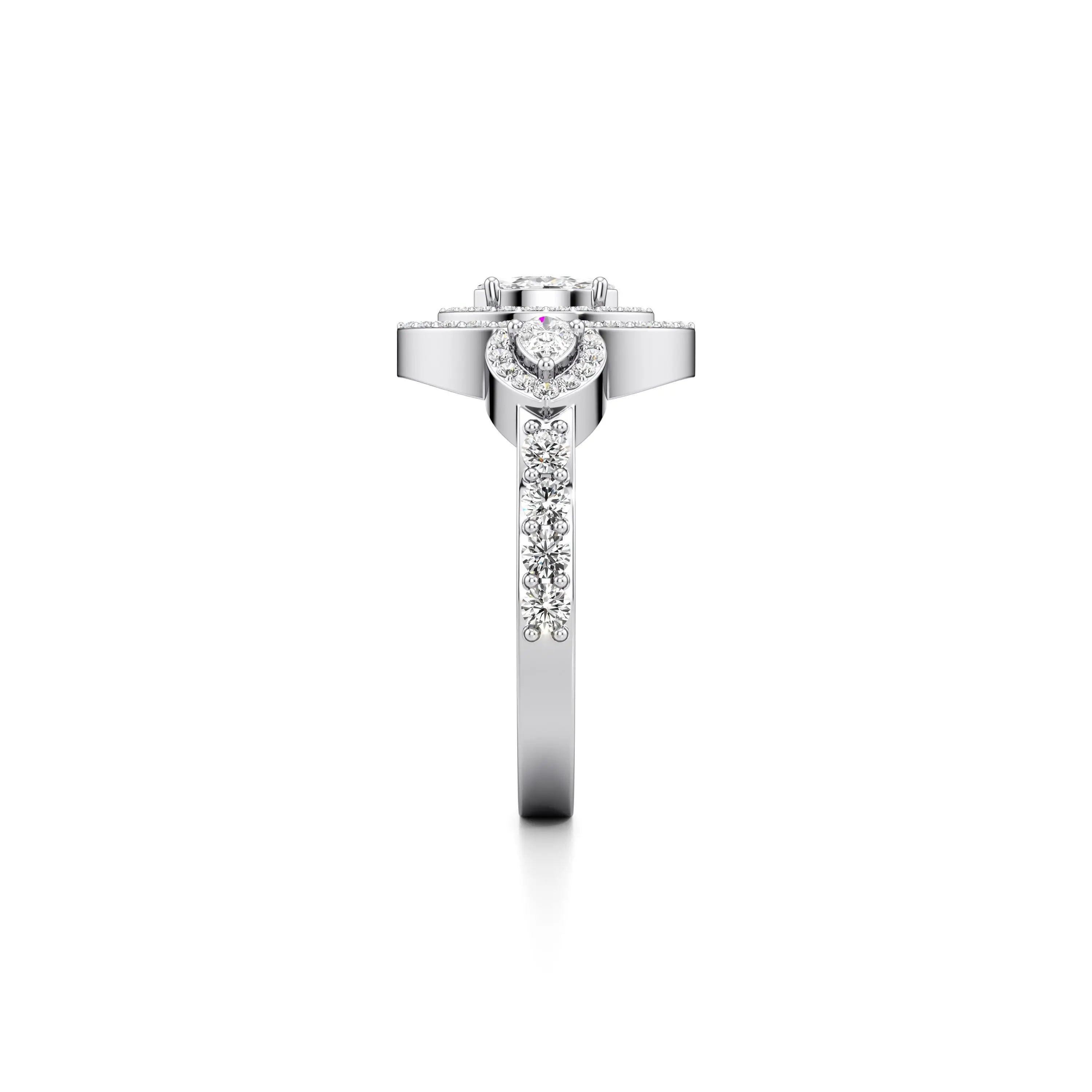 Stellar Drop Lab Grown Diamond Ring