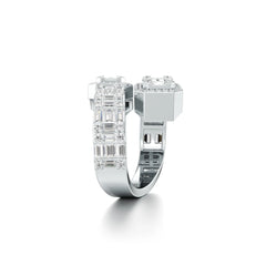 Voguish Overlapping Lab Grown Diamond Ring