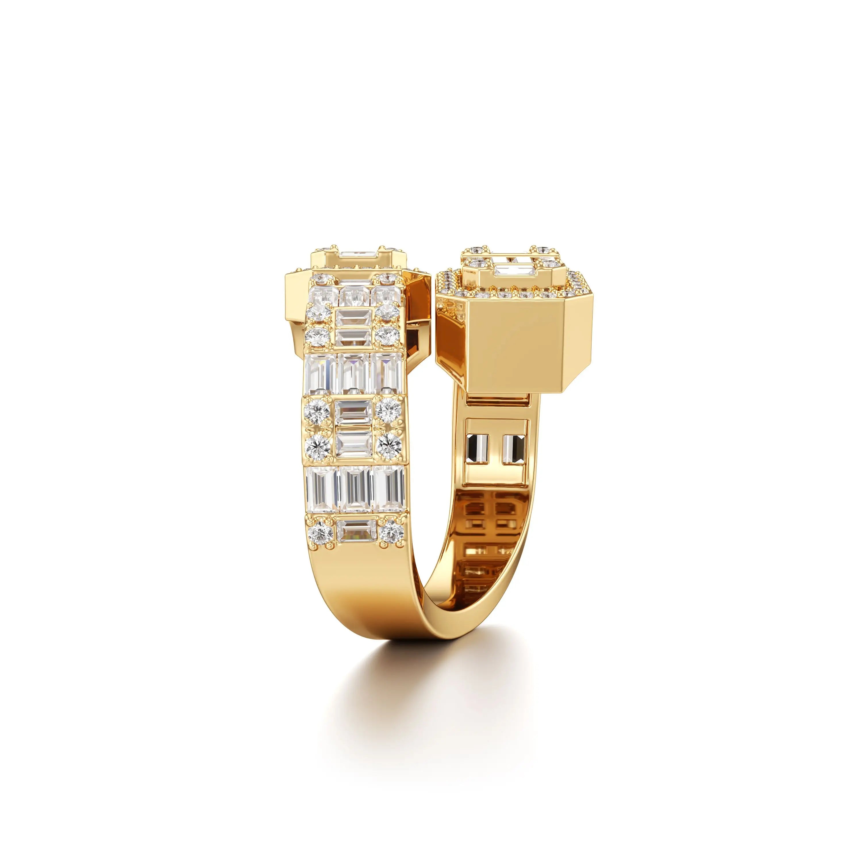 Voguish Overlapping Lab Grown Diamond Ring