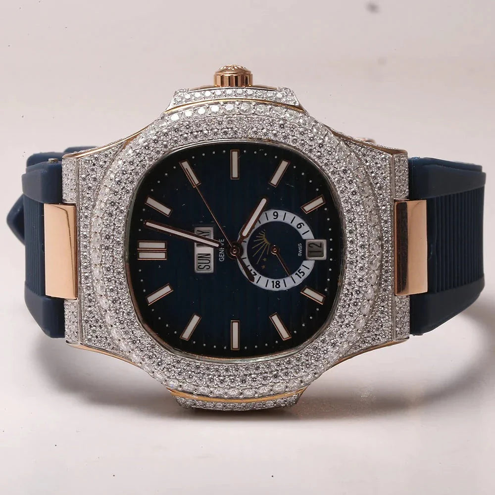 blue_dial_diamond watch