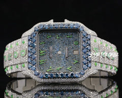 cartier-blue-dial-round-41mm-vvs-moissanite-diamond-watch