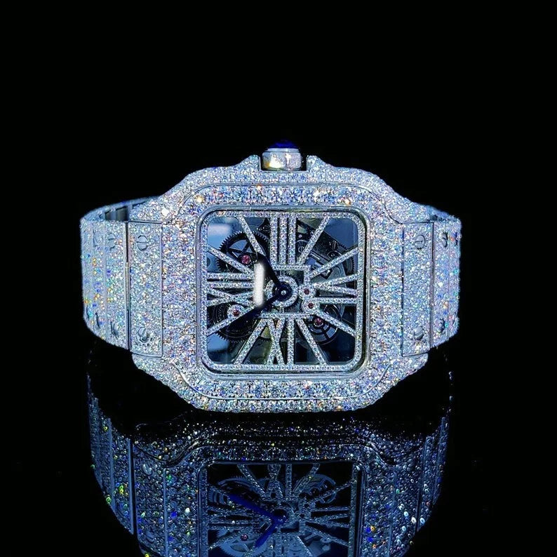 cartier-luxurious-dial-41mm-vvs-moissanite-diamond-watch