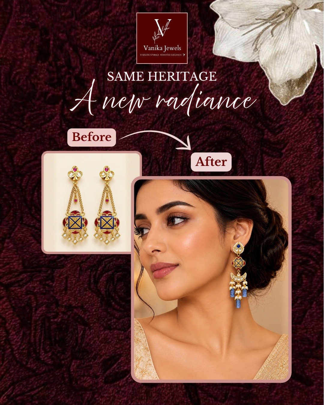 Vintage Earring to Statement Drop